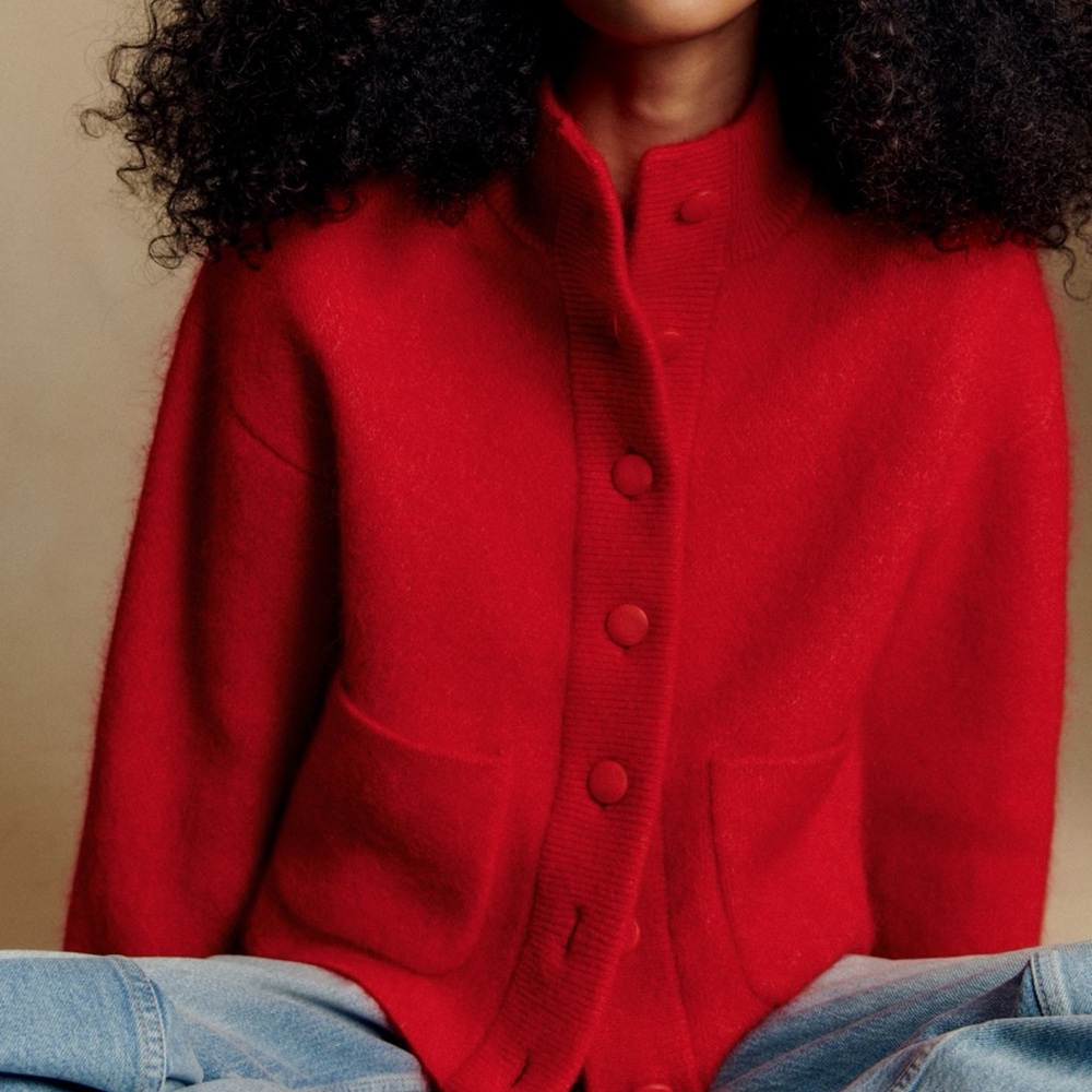 Sezane Thais Jacket in Red